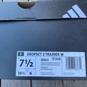 Adidas Dropset 3 Trainer W in Black and Gray